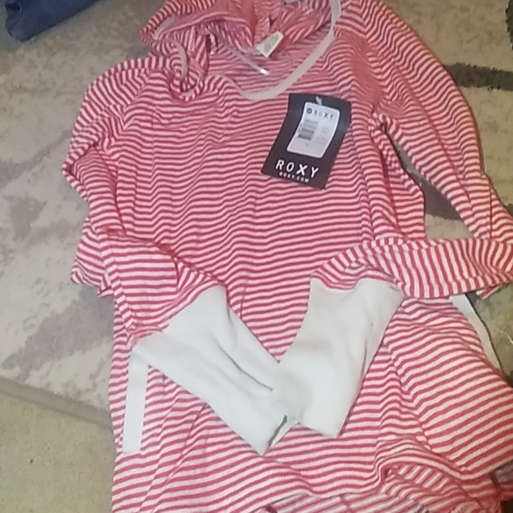 Brand new with tags Roxy hooded shirt